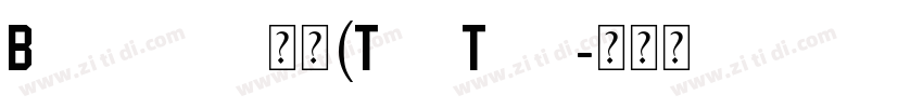 Broadway 常规(TrueType字体转换